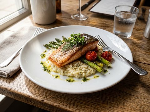 Fine dining plate